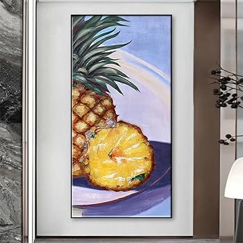 Amazon.co.jp: ヴィンテージパイナップル絵画抽象キャンバス印刷印象派 Amazon.co.jp: ヴィンテージパイナップル絵画抽象キャンバス印刷印象派