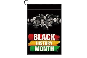 Afro American Black History Month Garden Flag
