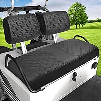 Vista 12 de EZGO Funda de Asiento, Funda de Asiento Delantero para Carrito de Golf Compatible con EZGO TXT 1994-2013 y EZGO RXV OEM Cojín de Asiento Ordinario