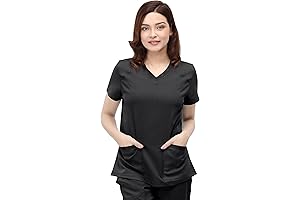 Black Scrub Top: Soft, Stretchy, and Practical