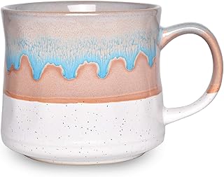 Large Ceramic Coffee Mug, Big Tea Cup, 7 Colors to Choose, 21 Oz, Dishwasher and Microwave Safe, 1 PCS (White)