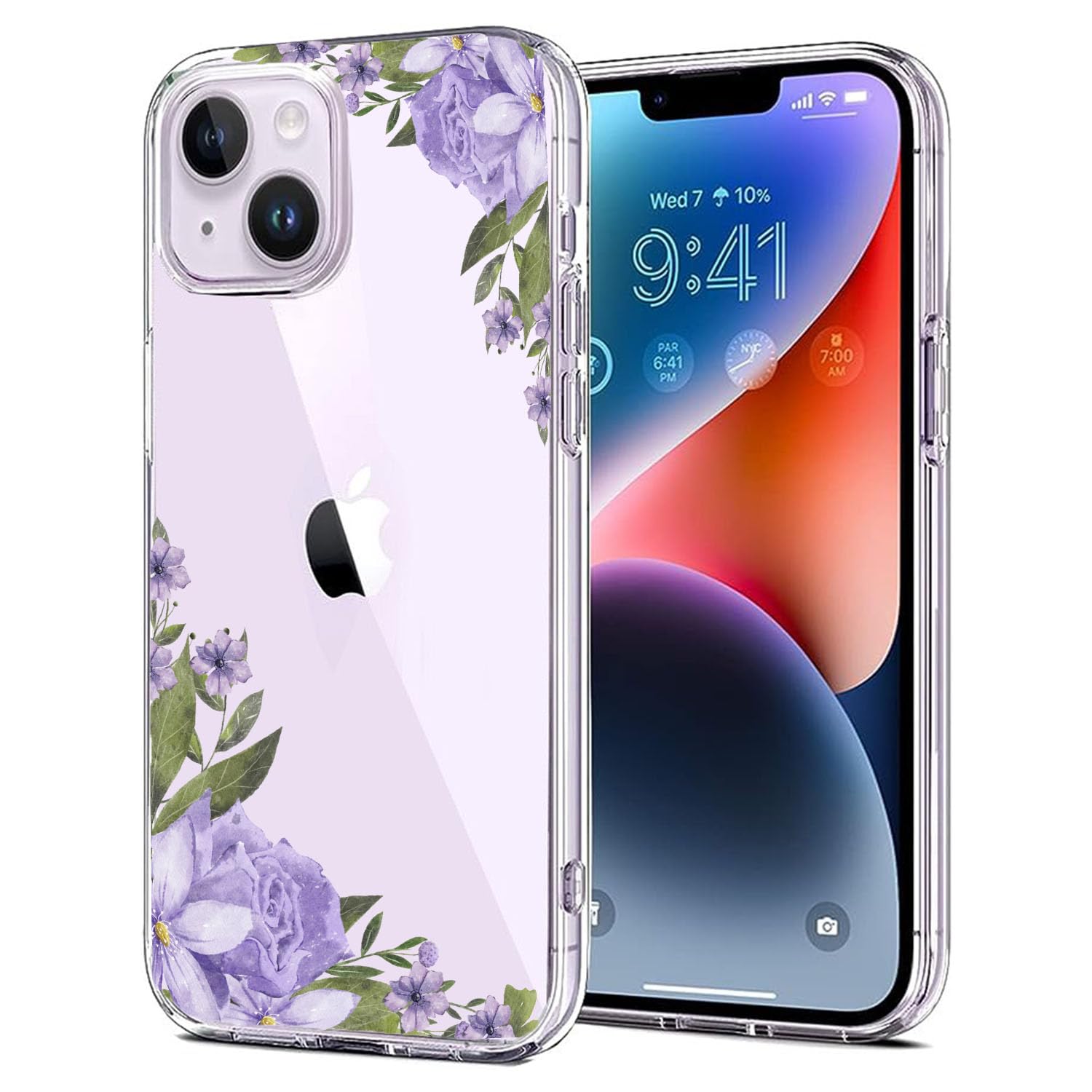 MITZVAH Silicone Designed For iPhone 14 Plus Phone Cover-Floral Printed Back Cover iPhone 14 Plus-iPhone Cover 14 Plus Cover iPhone-Clear iPhone 14 Plus Cover For Girls Transparent Case (B0CMZPPSHW) Amazon Price History, Amazon Price Tracker