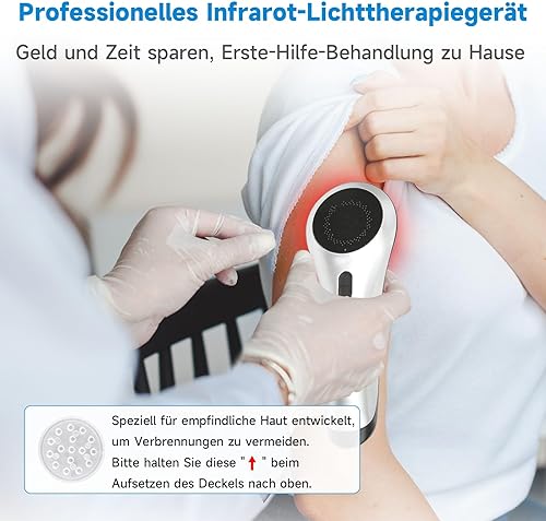 Miniatura 2 de pinfriy Dispositivo de terapia de luz roja para hombro, espalda, rodilla, articulación, alivio del dolor muscular, (3 * 808nm+13 * 650 nm) con