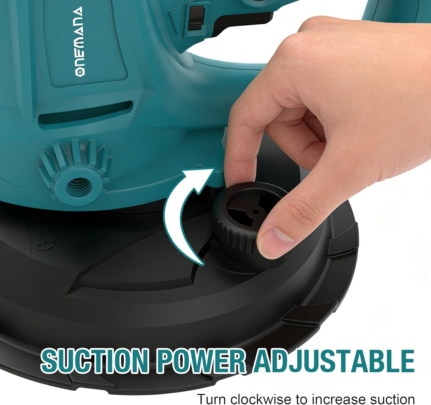 Drywall Sander, 750W Electric Drywall Sander with Vacuum Dust Collection, Variable Speed 1500–2700 RPM Wall Sander with 180mm Sanding Disc & Complete Accessories