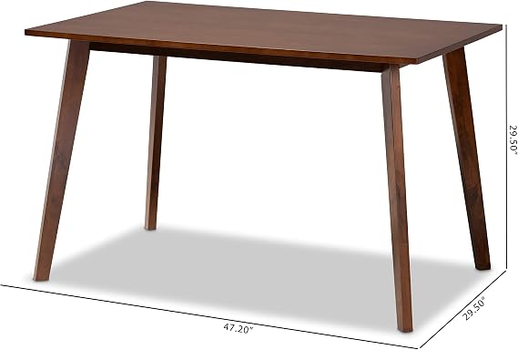 Baxton Studio Dining Tables, Walnut