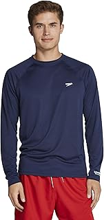 Speedo Men's UV Swim Shirt Easy Long Sleeve Regular Fit