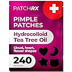 PatchRx Pimple Patches for Face Cute (Moon, Star, Cats, Heart), Zit Patches Star Sticker
