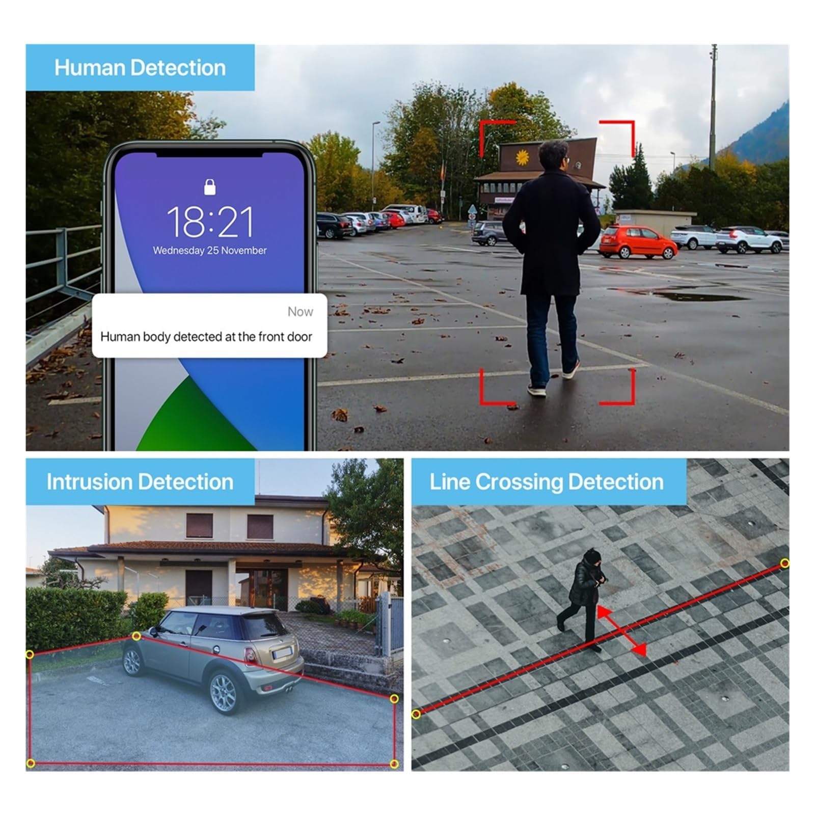 4K 8MP Ai Wykrywanie Twarzy Bezpieczeństwo System Kamer CCTV Zestaw POE NVR Outdoor Home Human Surveillance Camera Dobra Jakość Obrazu(None,8CH NVR 8 AI Camera)