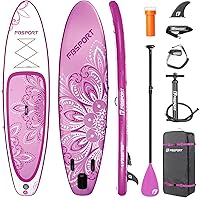 Vista 10 de FBSPORT 11' Premium Stand Up Paddle Board, Yoga Board with SUP Accessories & Carry Bag Wide Stance, Surf Control, Non-Slip Deck, Leash, Paddle and