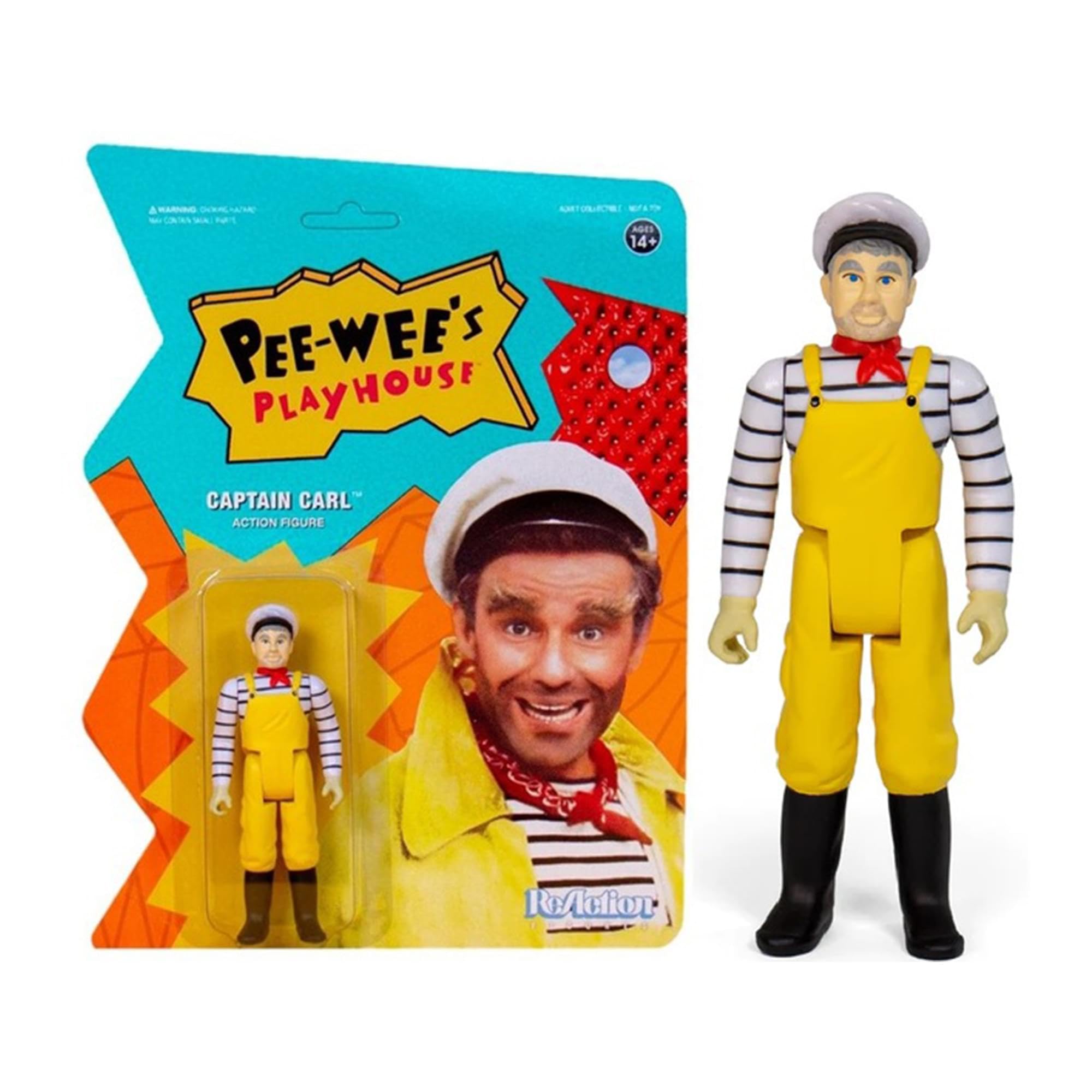 Amazon.com: Super 7 Pee Wees Playhouse Captain Carl Reaction