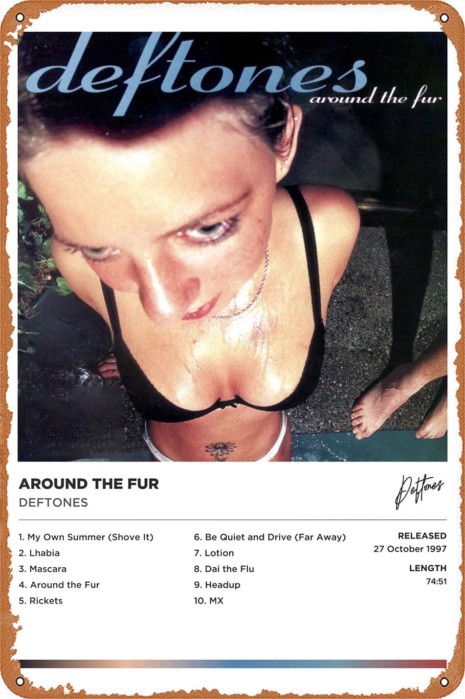 WASUBEA Deftones Around the Fur album cover Tin Signs