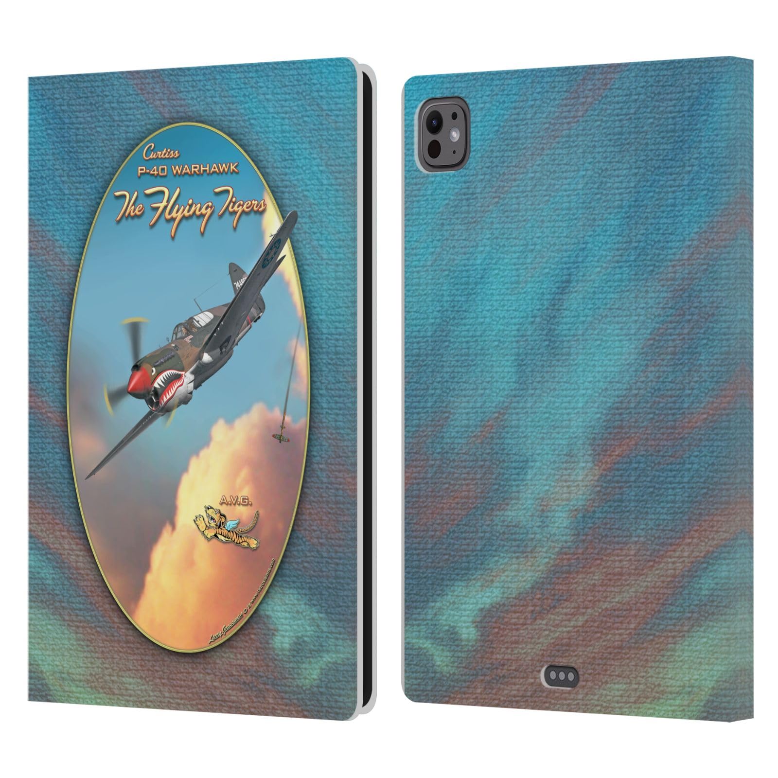 Étui Portefeuille Larry Grossman P-40 Warhawk pour iPad Pro 11 M4 - 7