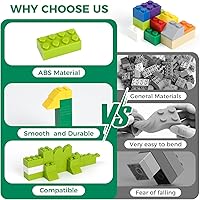Vista 6 de 1500 piezas de ladrillos de construcción, bloques pequeños clásicos a granel, juego de ladrillos clásicos bloques de construcción básicos