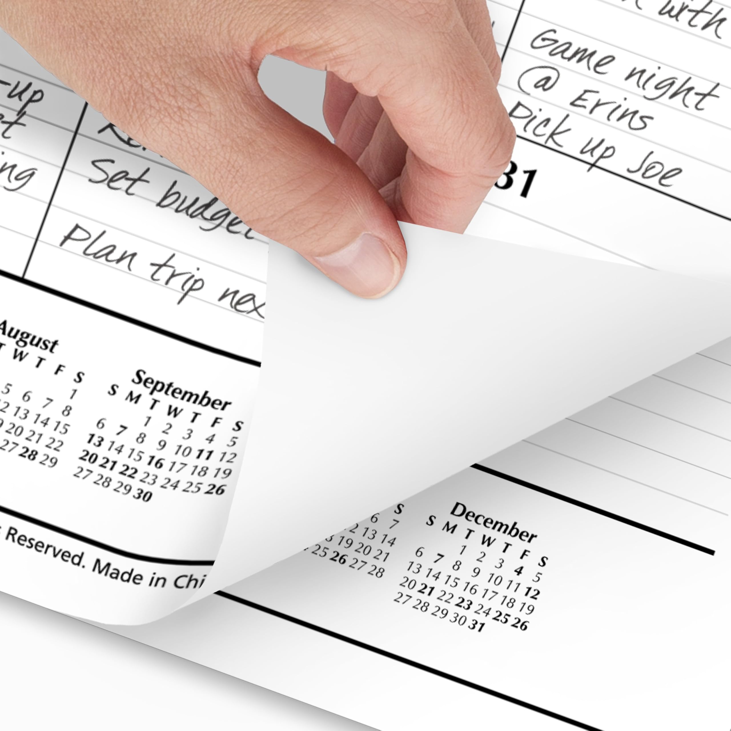AT-A-GLANCE 2026 Desk Calendar, Desk Pad, Monthly, 21.75" x 17", Large, Ruled Blocks, 3 Pack (AZSK240026) - Image 4