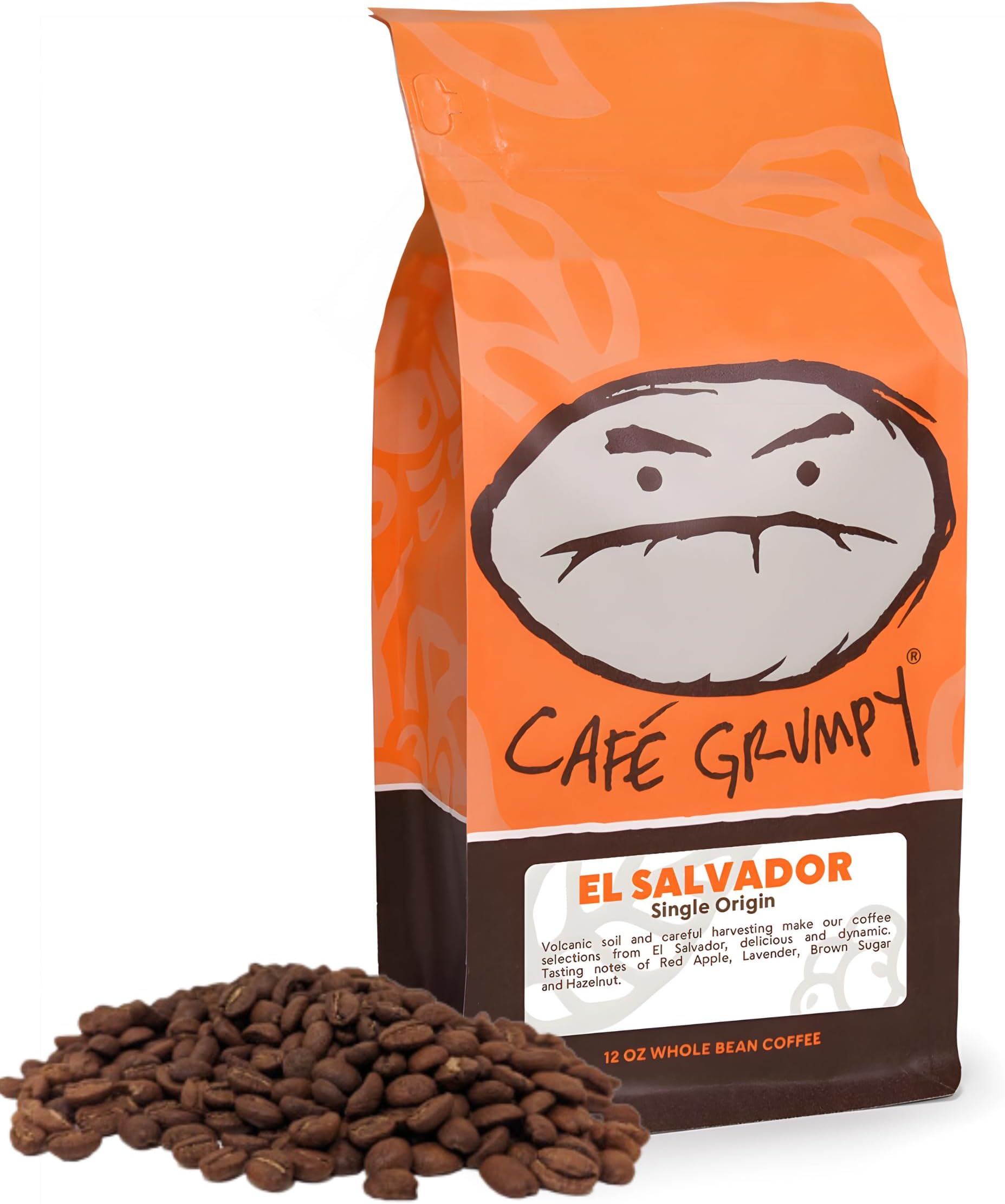 Café Grumpy Premium Fresh Whole Bean Coffee, Single Origin El Salvador, Medium Roast Arabica, Pour Over Cold Brew French Press Coffee Beans