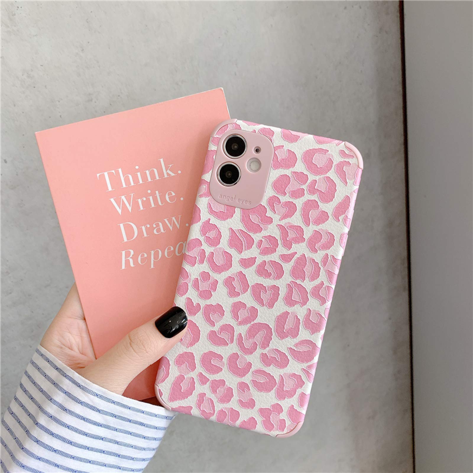 Custodia Per IPhone 15 Pro Max - stampa leopardato fucsia