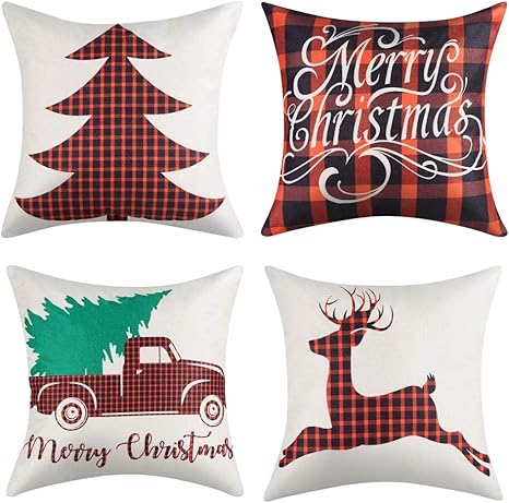 outdoor christmas throw pillows