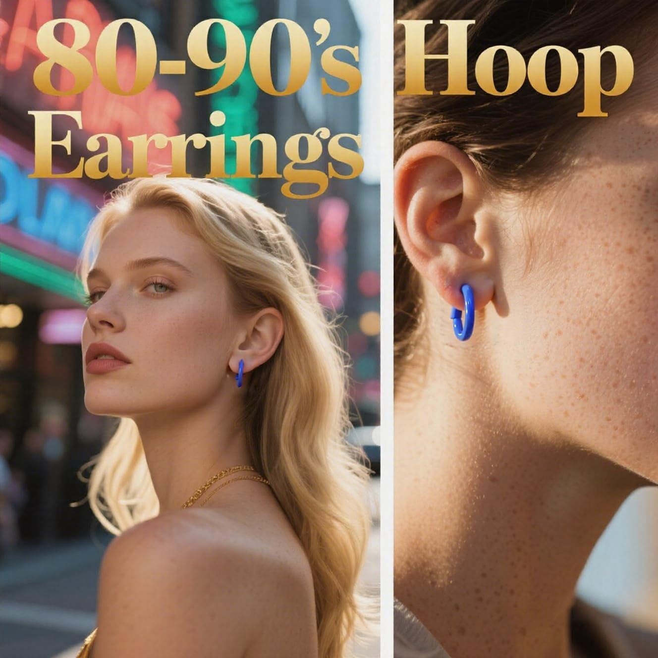 Small Hoop Earrings for Women Trendy Neon Earrings Colorful Small Huggie Hoop Earring 80s 90s Earring Jewelry Outfit Accessories image 4
