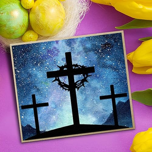 Miniatura 3 de Estivaux Troqueles de cruz de religión de Pascua para hacer tarjetas juegos de troqueles de corte de Día de la Resurrección de Jesús del Viernes