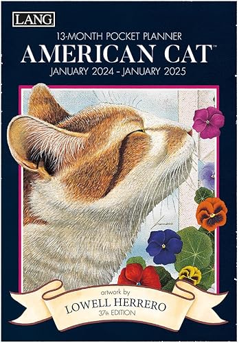 LANG American Cat Agenda mensual de bolsillo 2024 (24991003156)