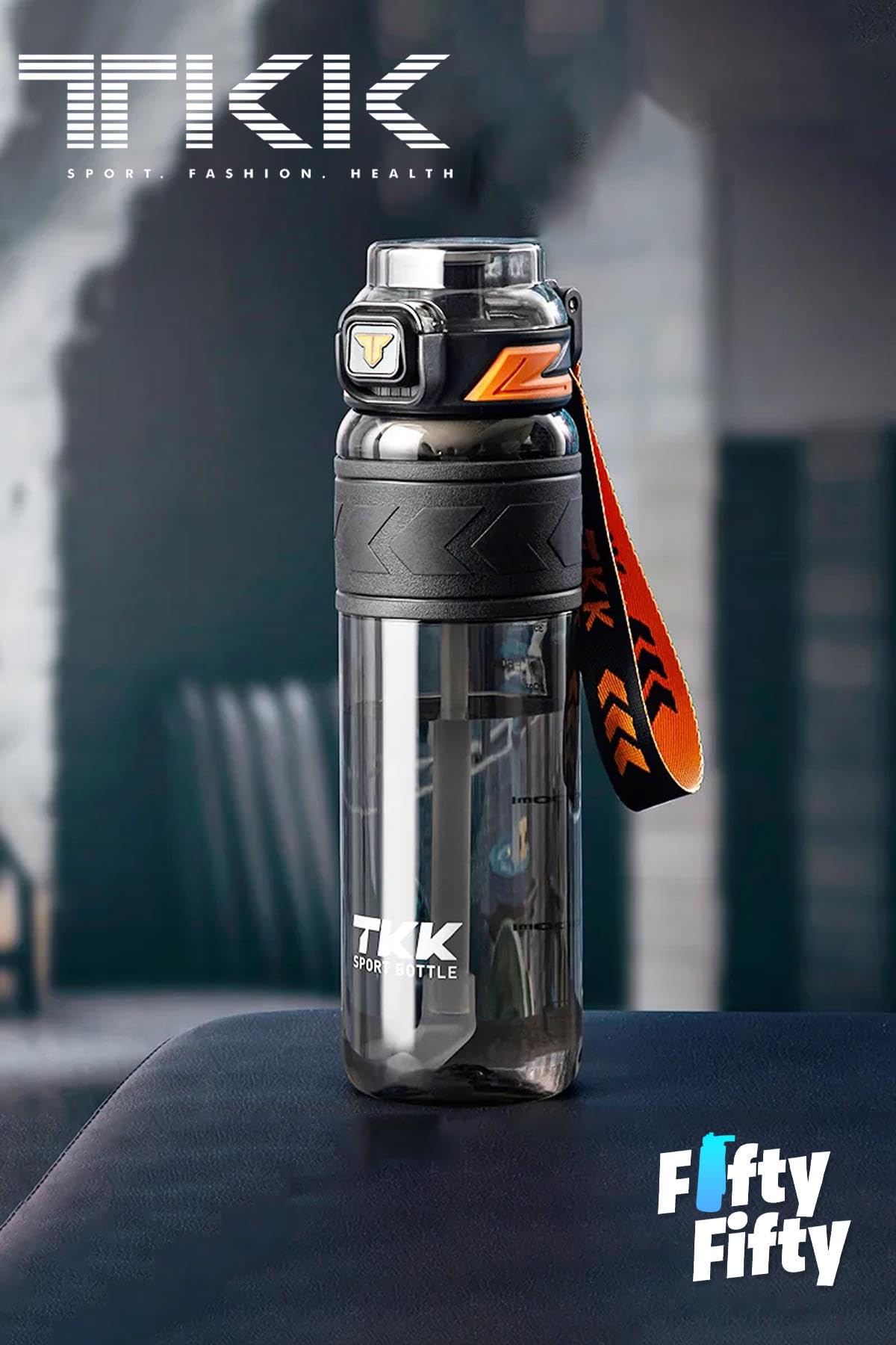 Vagonlife TKK 600 ML Çift Kullanım Pipetli/Rahat içim Bpa İçermeyen Tritan Su Matarası TKK600ML1019 Mor