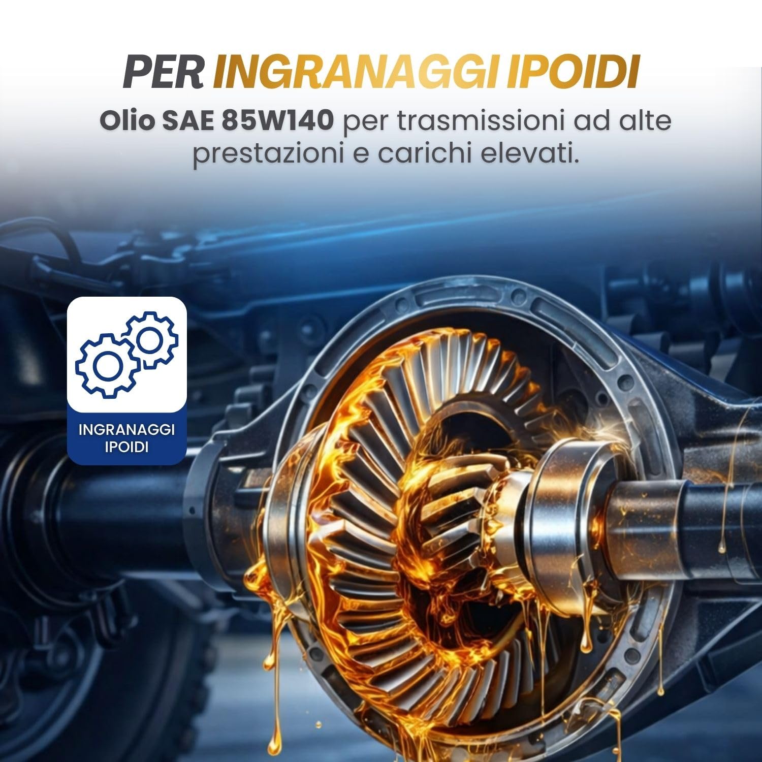 Solimene Olio Cambio SAE 85W140 API GL-5, Lubrificante EP Estreme Pressioni per Differenziali Autobloccanti e Ingranaggi Ipoidi. MIL-L-2105. Prodotto Italiano