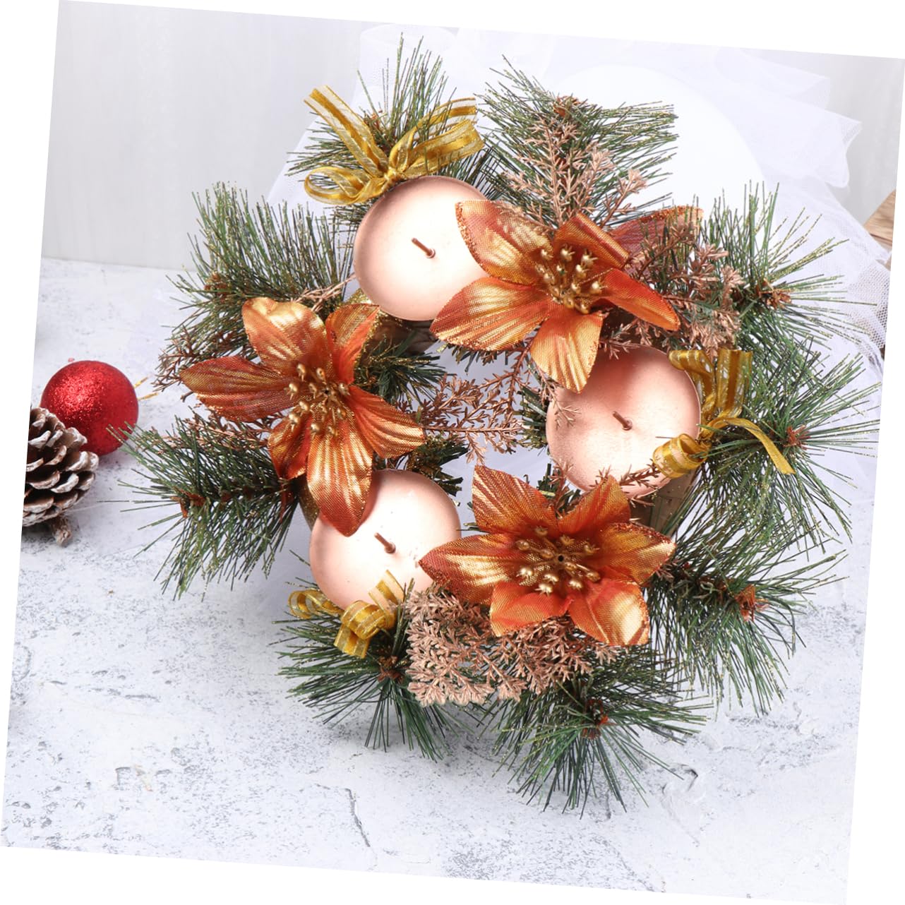 Zerodeko 2 Guirnaldas De Velas Navideñas con Forma De Reno para Decorar El Hogar Y El Interior De Navidad.