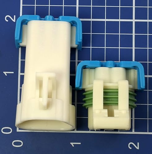 Miniatura 5 de Juego de 2 conectores de montaje Metri-Pack de sellos de 5 pines para Pontiac G6 (izquierda y derecha) Kit de conectores de faros delanteros