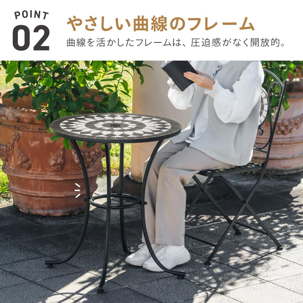 Amazon.co.jp: 武田コーポレーション 68×68×69cm 机・ベランダ