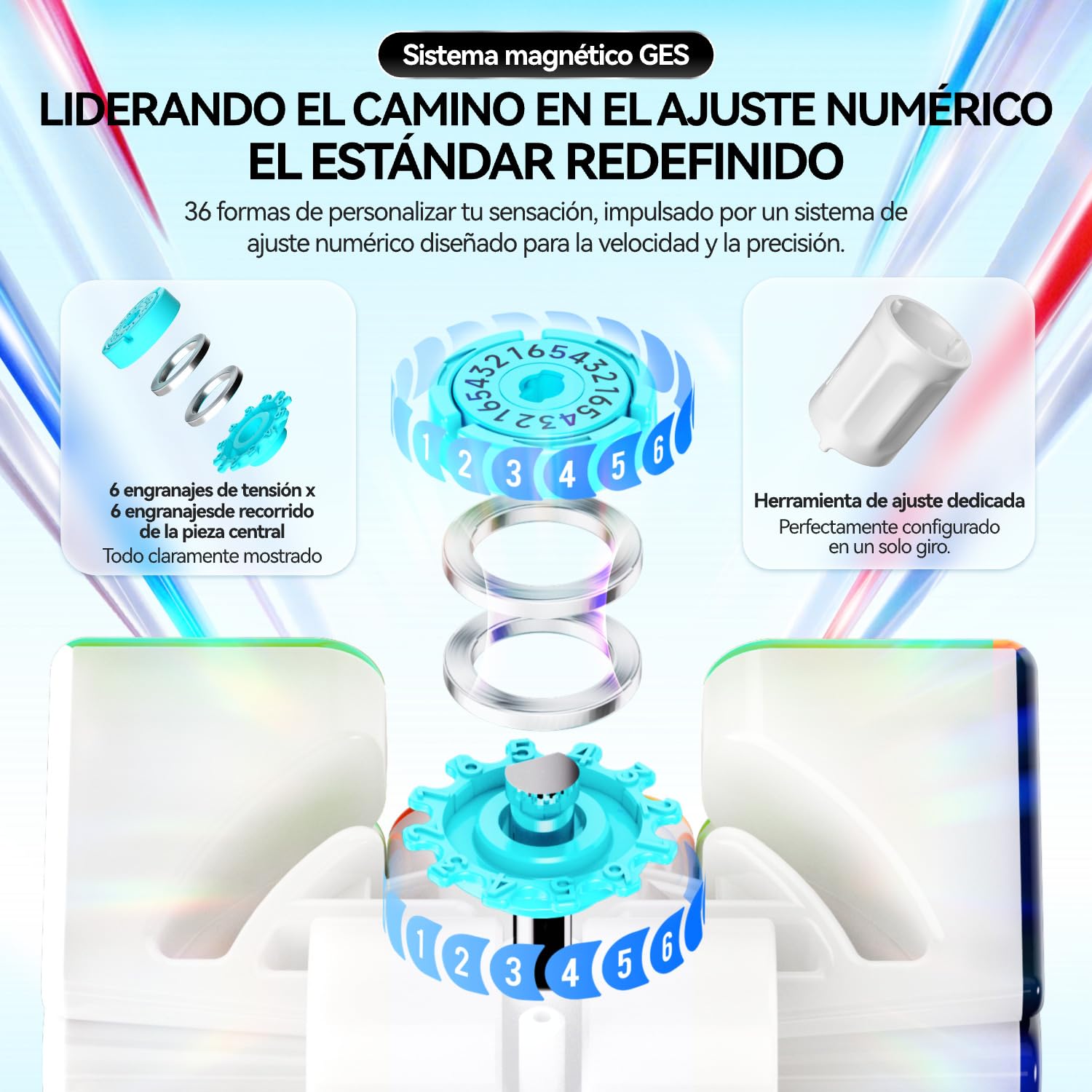 GAN SQ1 Cubo de Velocidad Square-1 3x3 Special Irregular Cube Mágico