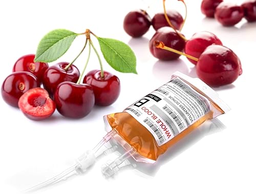 Miniatura 7 de WYNK Vasos de decoración de fiesta de Halloween, 50 paquetes de bolsas de sangre IV para bebida, 11.5 onzas líquidas, viene con una bomba de