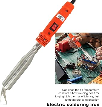 Soldering iron with switch, 150w/200w/300w, 220V 16A, Soldering Iron Needle, Soldering Repair Tool, High Power Soldering Iron,Purple Copper (300, Watts)