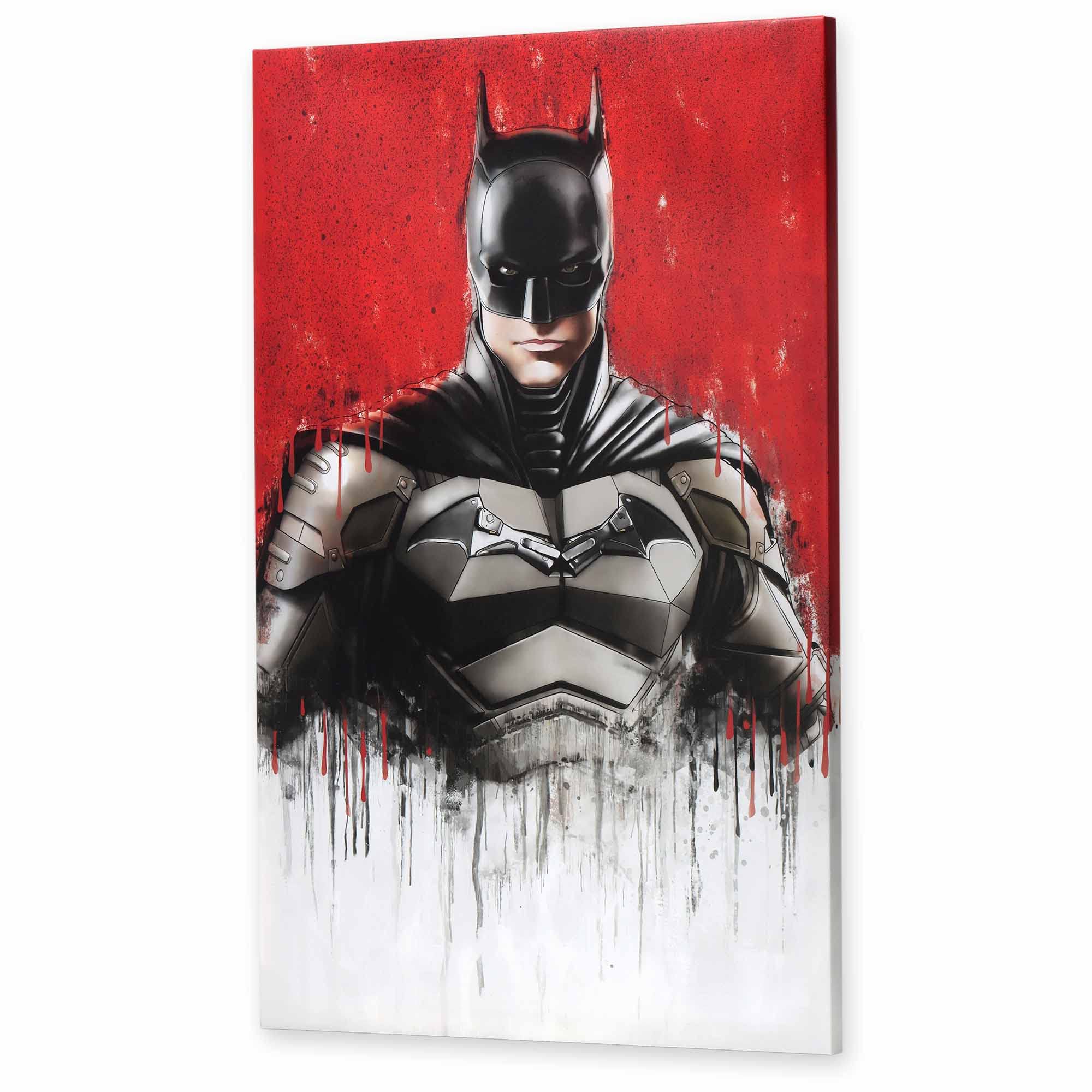 Open Road Brands DC Comics The Flash in Action Gallery Wrapped Canvas Wall Decor - The Flash Wall Art for Man Cave or Movie Room