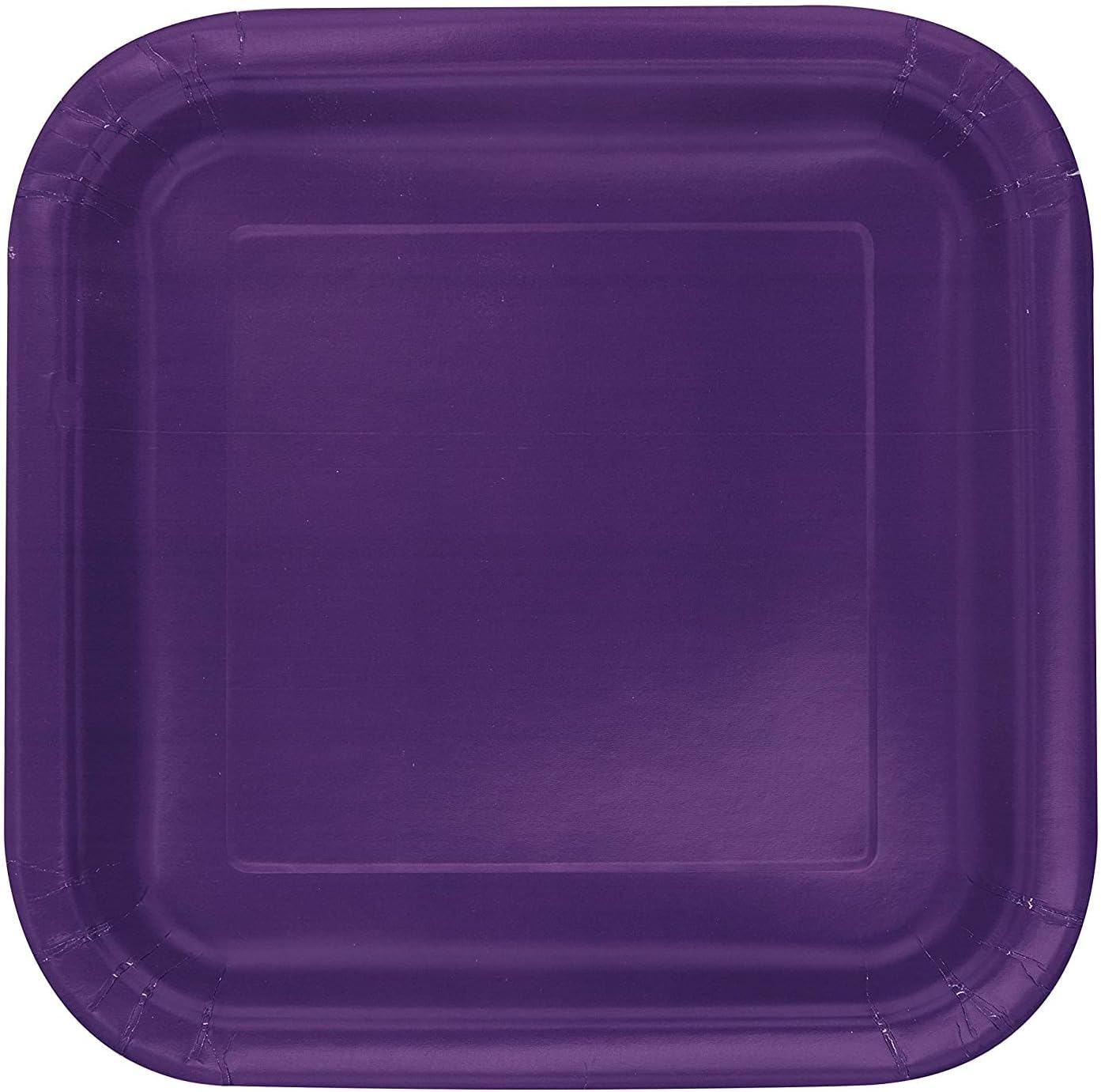 Deep Purple Square Dinner Plates - 7" (Pack Of 14) - Premium Quality Paper - Perfect For Parties & Events