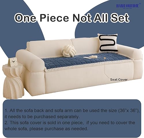 Miniatura 4 de HANDONTIME Funda de sofá para mascotas, fundas de sofá mullidas para mascotas, fundas de sofá para perros, protector de sofá lavable para perros,