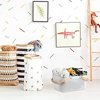 Vista 6 de Sadnyy 4 piezas Cesta de almacenamiento de malla de plástico para jardín, con mango de madera, cesta multifuncional de malla para cocina, gabinete