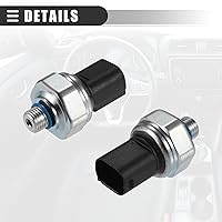 Vista 7 de Motoforti Válvula transductora de presión A/C, interruptor del sensor de presión, para BMW 128i 2008-2013, metal, negro