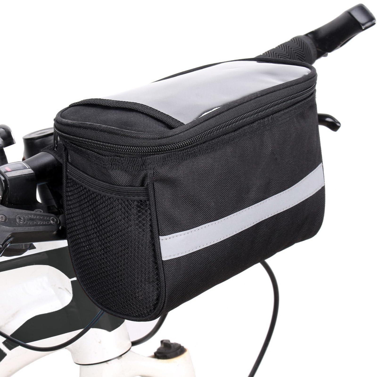 Vhtanop Lenkertasche Fahrrad 4.5L, Fahrradtasche Lenker, Fahrradtaschen Wasserdicht, Bikepacking, Fahrrad Lenkertasche für Rennrad, Ebike, Mountainbike Zubehör Sport & Freizeit