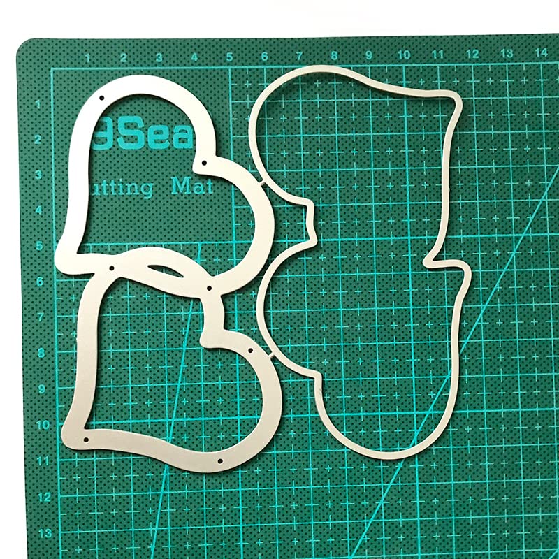 Troqueles De Corte De Metal Con Forma De Dona De Corazón, Plantilla De Manualidades De Bricolaje, Donas De Corazón, Tarjetas De álbumes De Recortes, Plantillas De Corte Para Manualidades, Troqueles De