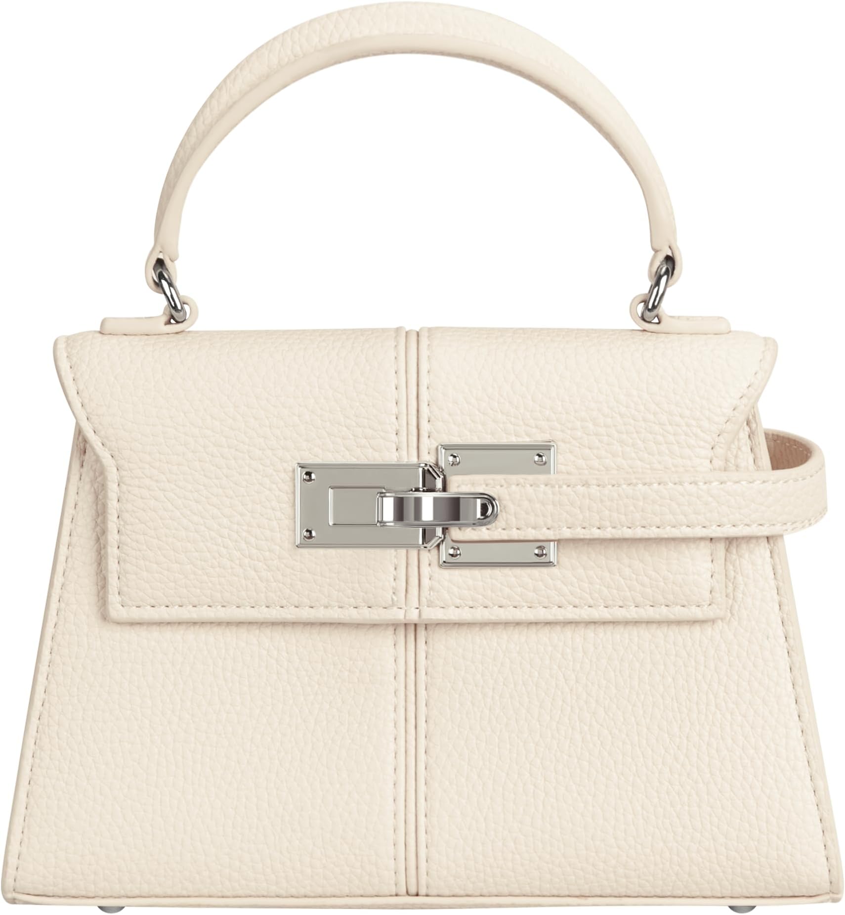 Women's Top Handle Handbag, Vegan Leather Top Handle Design with Adjustable Strap, Fashion Commuter Crossbody Bag