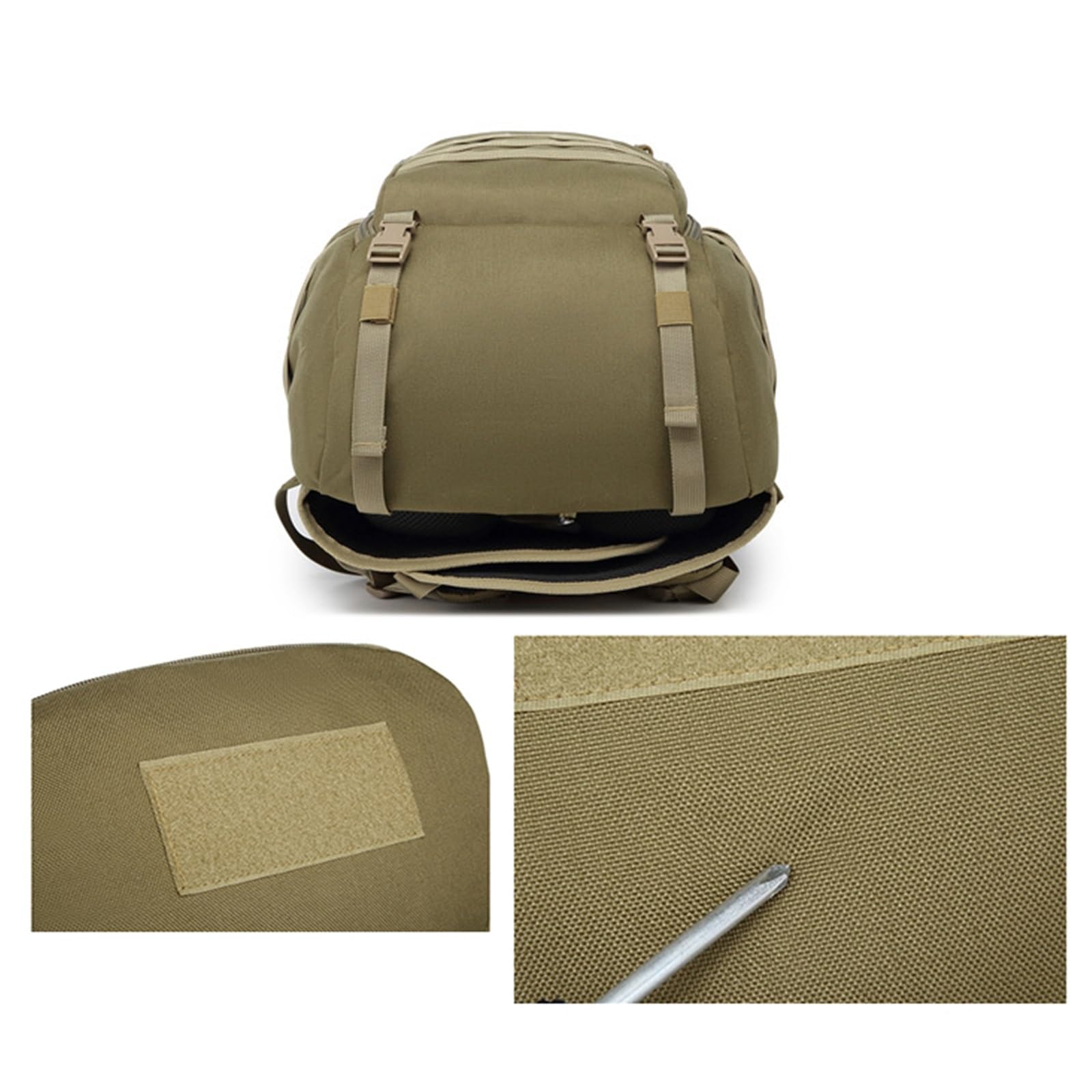 Wojskowy Plecak Survivalowy, Casual 40l Outdoor Hiking Camping Wodoodporny Plecak Taktyczny, Bag Out Bag Army 3 Days Pack Bags Rucksack, Do Szkoły, Na Wędrówki, Trekking, Polowania(Black)