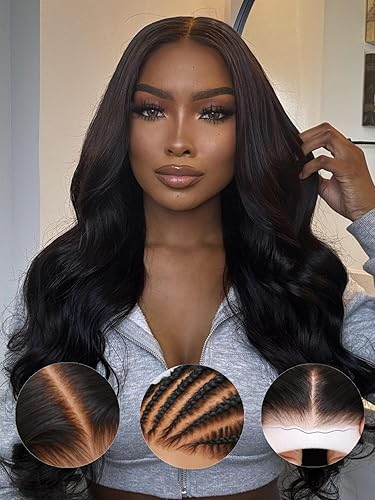 Miniatura 36 de Julia Hair Pre Everything - Pelucas de cabello humano con encaje frontal HD de 13x4, sin pegamento, pre despuntadas, pre cortadas, balayage, con