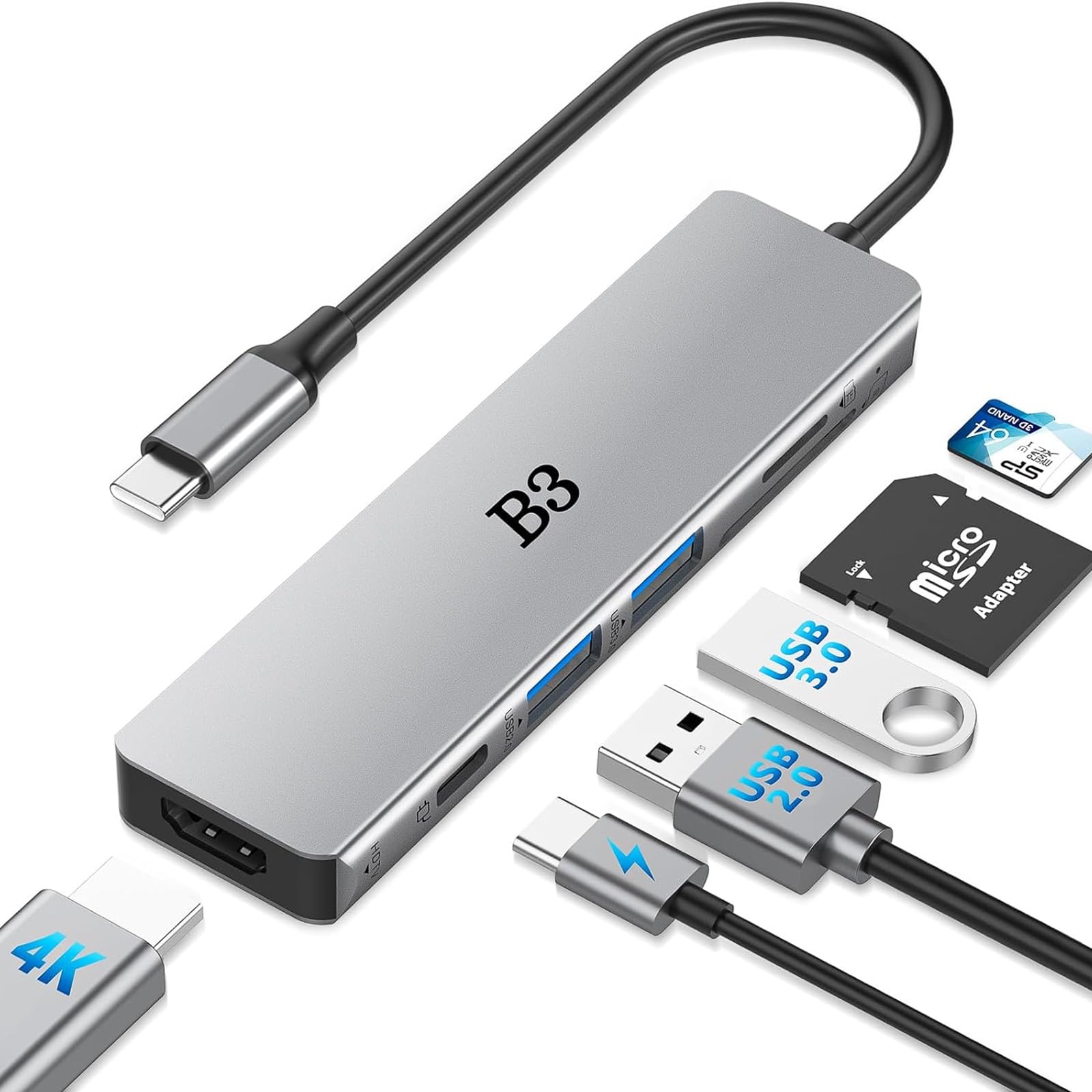 Amazon | 【2026最新・高機能】Type-C hdmi ハブ 6-in-1 マルチポート