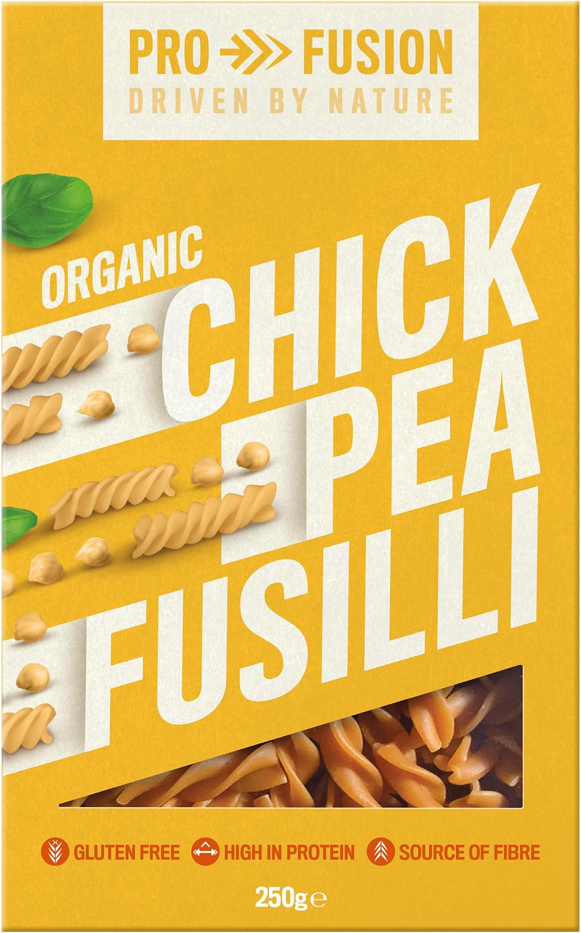 Organic Chickpea Fusilli, 250g - Grain-Free, High Protein & Vegan-Friendly Pasta