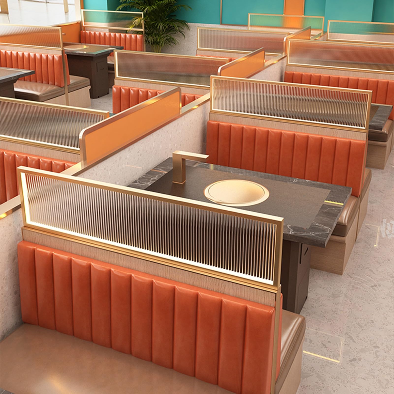 Genérico Mampara Comercial - Paneles de privacidad con reducción de Ruido, Divisor de Escritorio para Oficina, Restaurante y Hotel, Control de distracciones visuales, Separador de mostrador (120 x 30