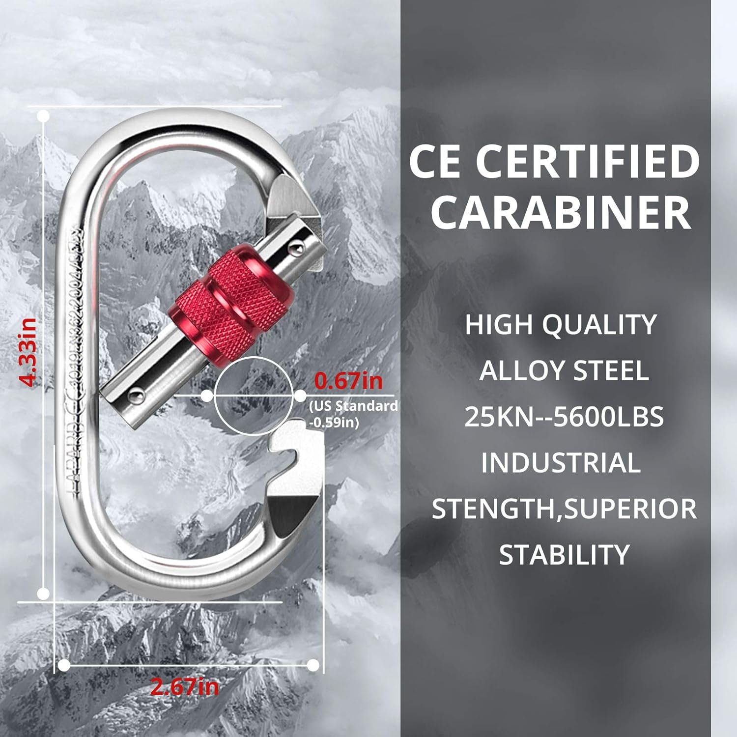 Trsmima Outdoor Climbing Rope, 8MM Diameter Static Rock Climbing Rope 20M(64ft) 30M(96ft) Tree Climbing Rappelling Rope and CE Certified Carabiner, Escape Rope Fire Rescue Parachute Rope : Sports & Outdoors