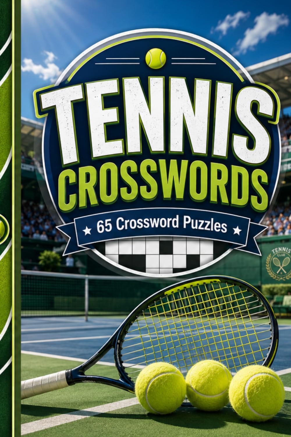 Tennis Crosswords: 65 Crossword Puzzles: | 6x9 Inches, 130 Pages | 65 crosswordsPuzzles | Solutions Included|