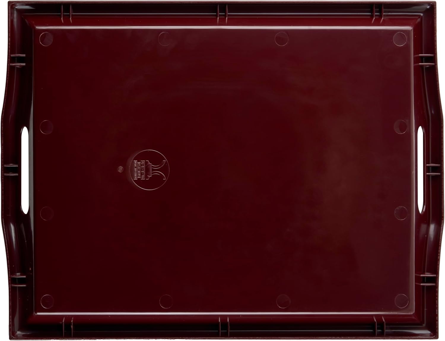 G.E.T. RST-1815-1-M Coffee Table / Ottoman Tray with Handles, 19" x 14.25", Mahogany
