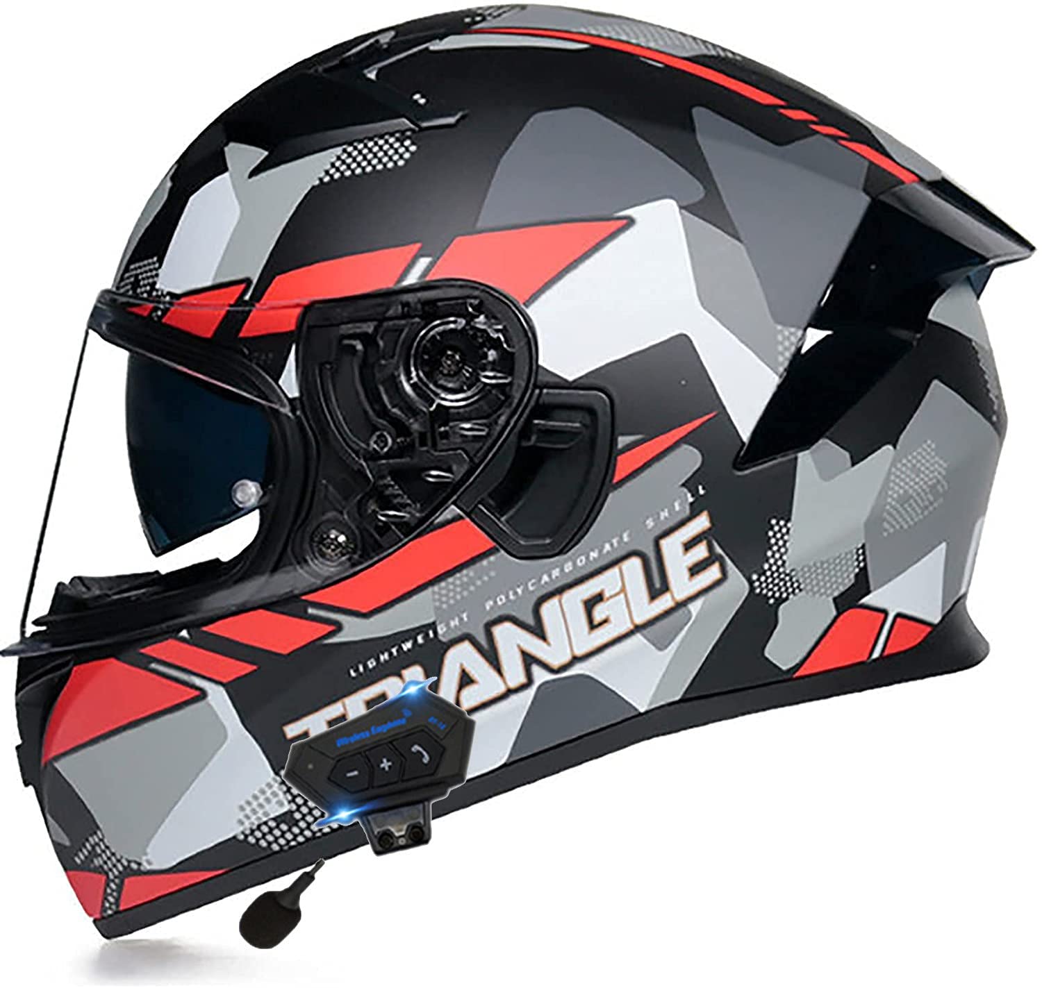 Buy Bluetooth Modular Motorcycle Helmet,ECE/DOT Approved HD AntiFog