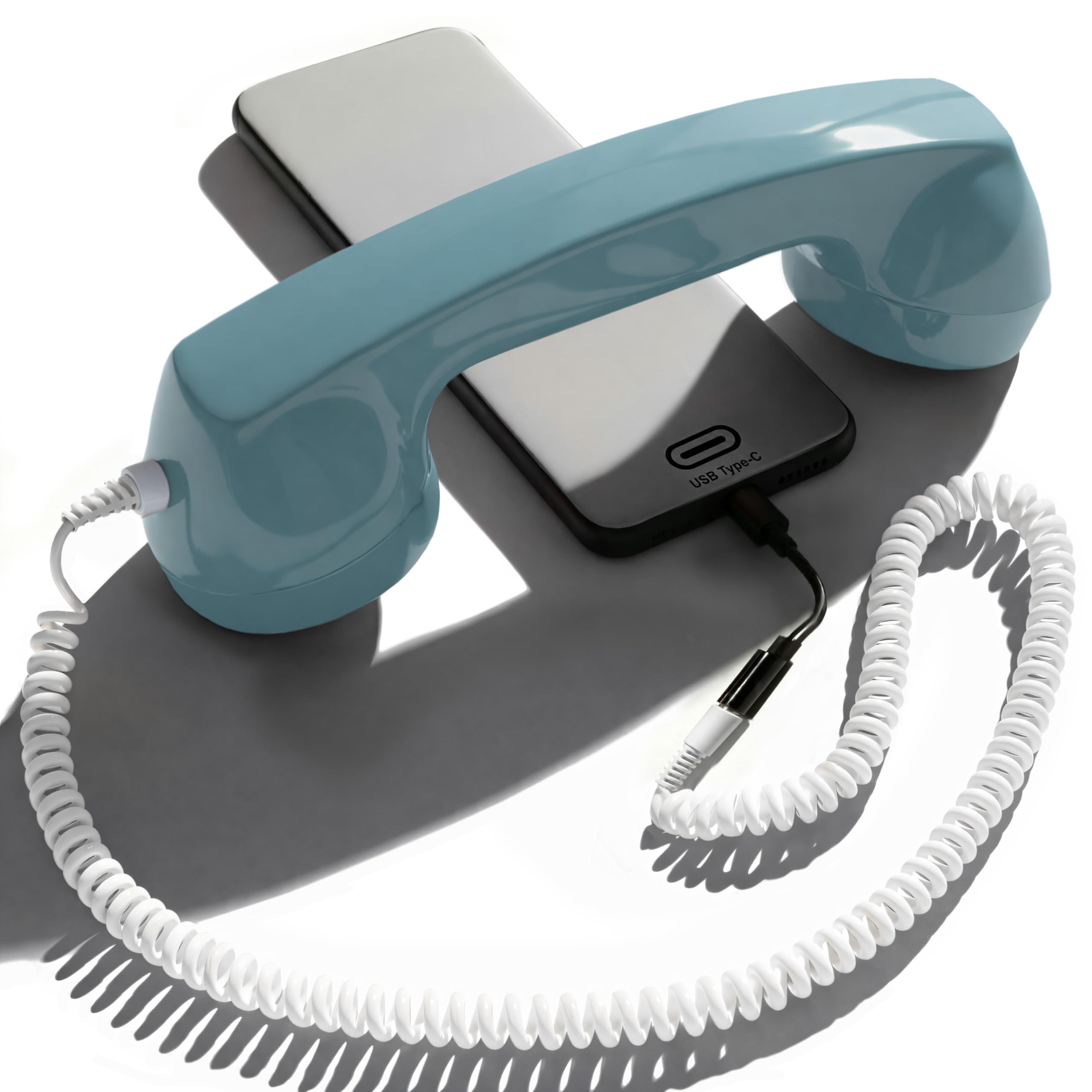 Opis Technology Auricular de Estilo Retro en Forma de Receptor de teléfono (Versión para iPhone) - el 60s Micro Azul — view 19